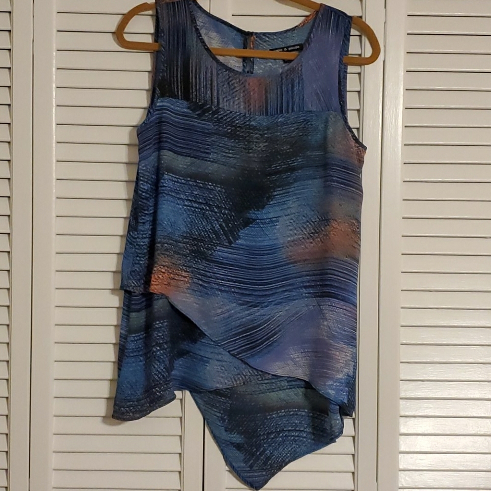 Cable & Gauge Multi Color Tunic Top